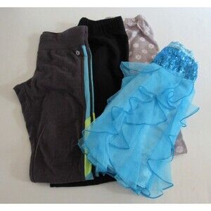 Girls Pants/PJs/Dance Skirt Size 10 and 10/12 Lot of 4